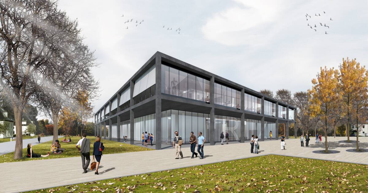 Am Campus in Friedrichshafen-Fallenbrunnen errichtet i+R das Regionale Innovations- und Technologietransferzentrum nach Plänen des Vorarlberger Architekturbüros Baumschlager Hutter Partners. © ©Baumschlager Hutter Partners