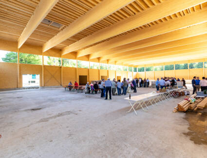 Firstfeier der Sporthalle in Moos am Bodensee © ©Christian Flemming