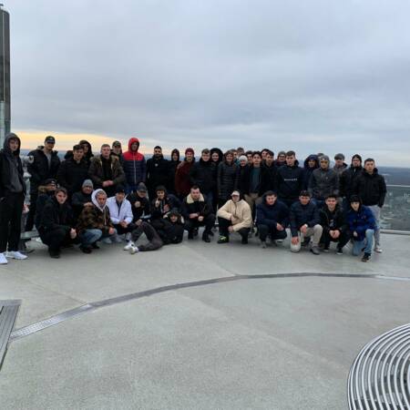 Die Gruppe auf dem Maintower in Frankfurt. Die Gruppe auf dem Maintower in Frankfurt.