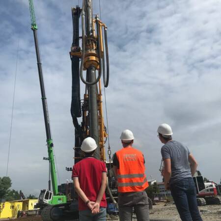 HTWG besucht i+R Baustelle in Konstanz
